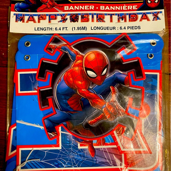 Spider-Man 🎂 HAPPY BIRTHDAY 🎂 Banner!! - Picture 1 of 2